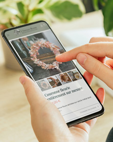 site e-commerce d'une fleuriste
