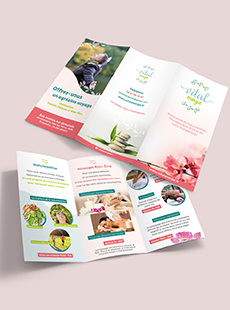 dépliant d'une naturopathe