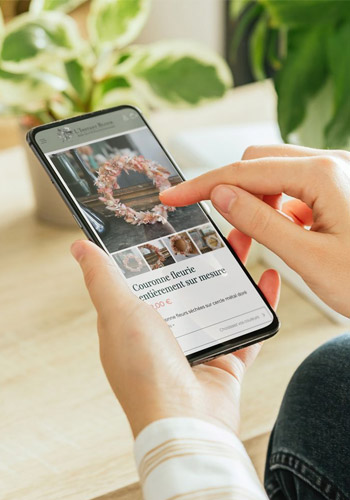 site e-commerce d'une fleuriste